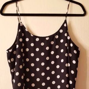 Polka Dot Scoop Neck Camisole
